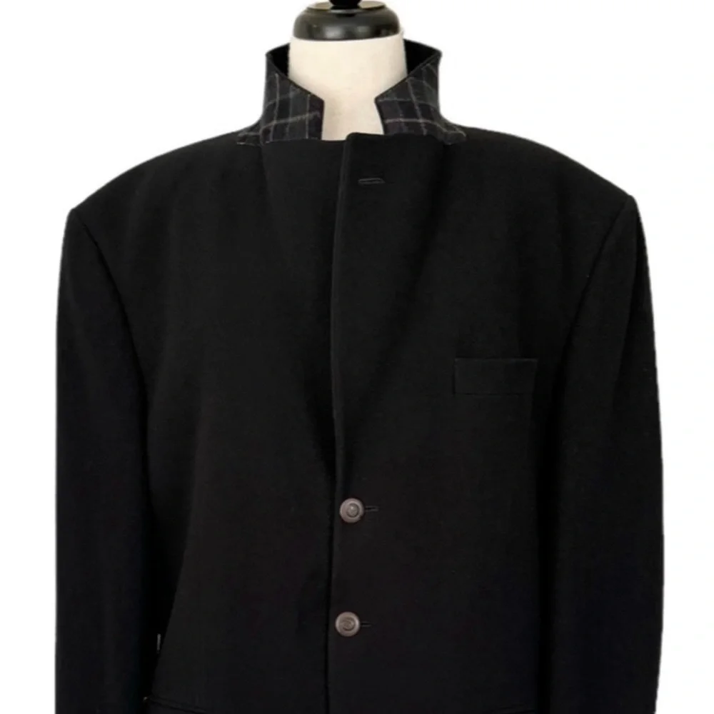 Linea by Louis Dell’olie Vintage Wool and Cashmere Blend Sport Coat Black
